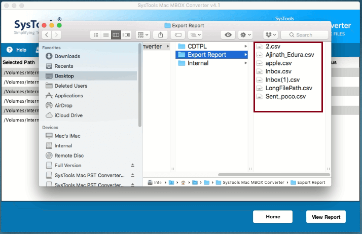 csv files