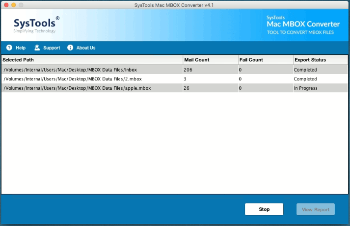 export status